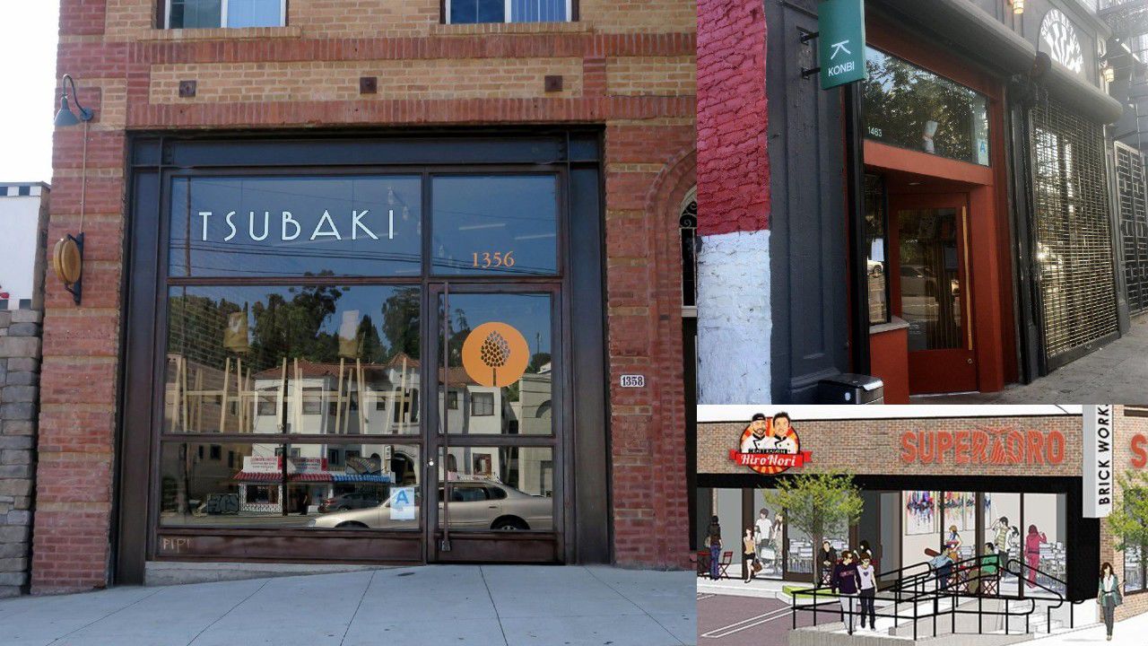 Echo Park Japanese restaurant collage